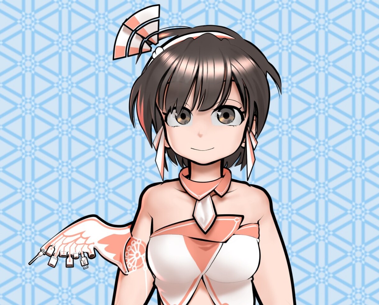 Vtuber用パーツ分け済みpsd.を作成します Live2D用ソフトにインポートしてすぐにモデリング可能です イメージ1