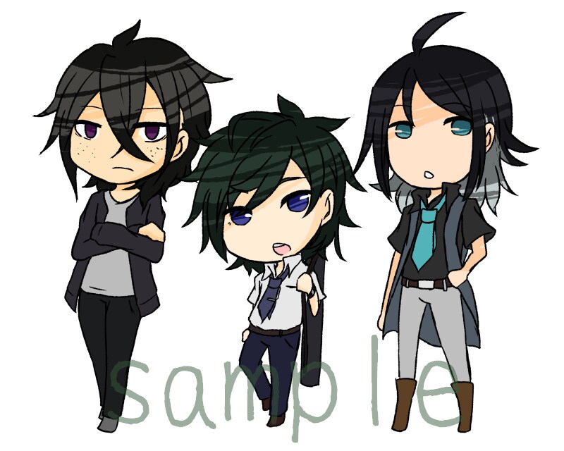 SDキャラ、ミニキャラ制作します シンプルめでアニメ調なミニキャラ制作します イメージ1
