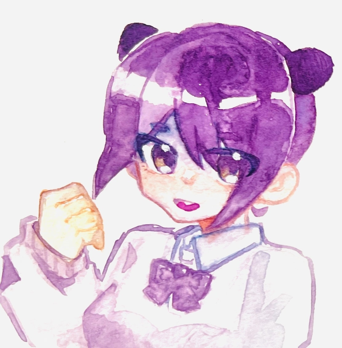 手描き水彩でかわいいデフォルメ描きます SNSアイコンやプレゼントにも使える水彩イラスト イメージ1