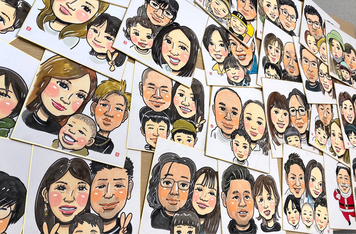 フジTV「いいとも！」似顔絵マスターが描きます お写真から、2人の似顔絵を描きます！ イメージ7