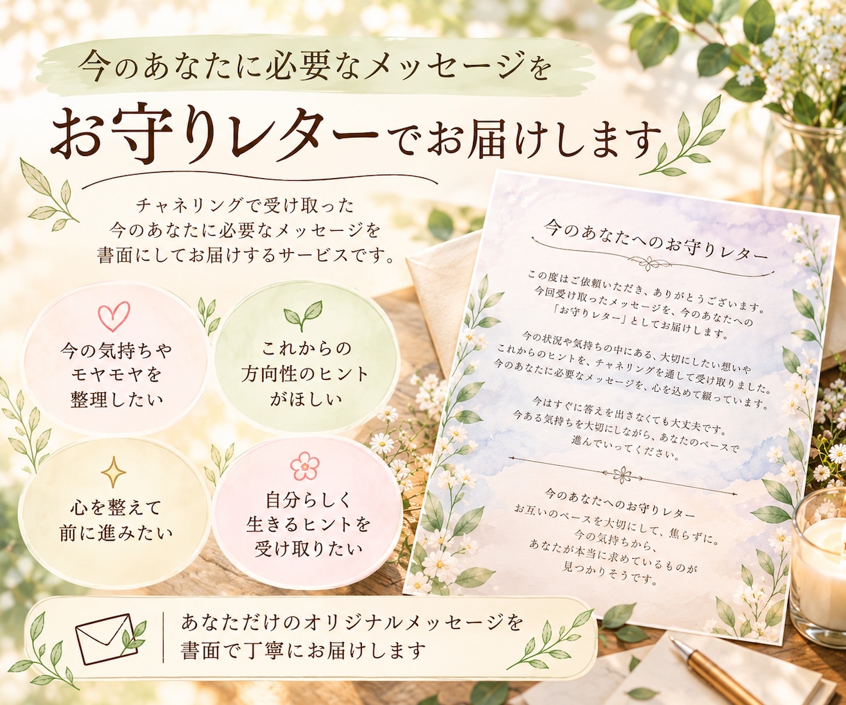 最短即日｜今あなたに必要な言葉をチャネリングします モヤモヤの奥にある『本当はどうしたい？』を読み解きます。 イメージ3