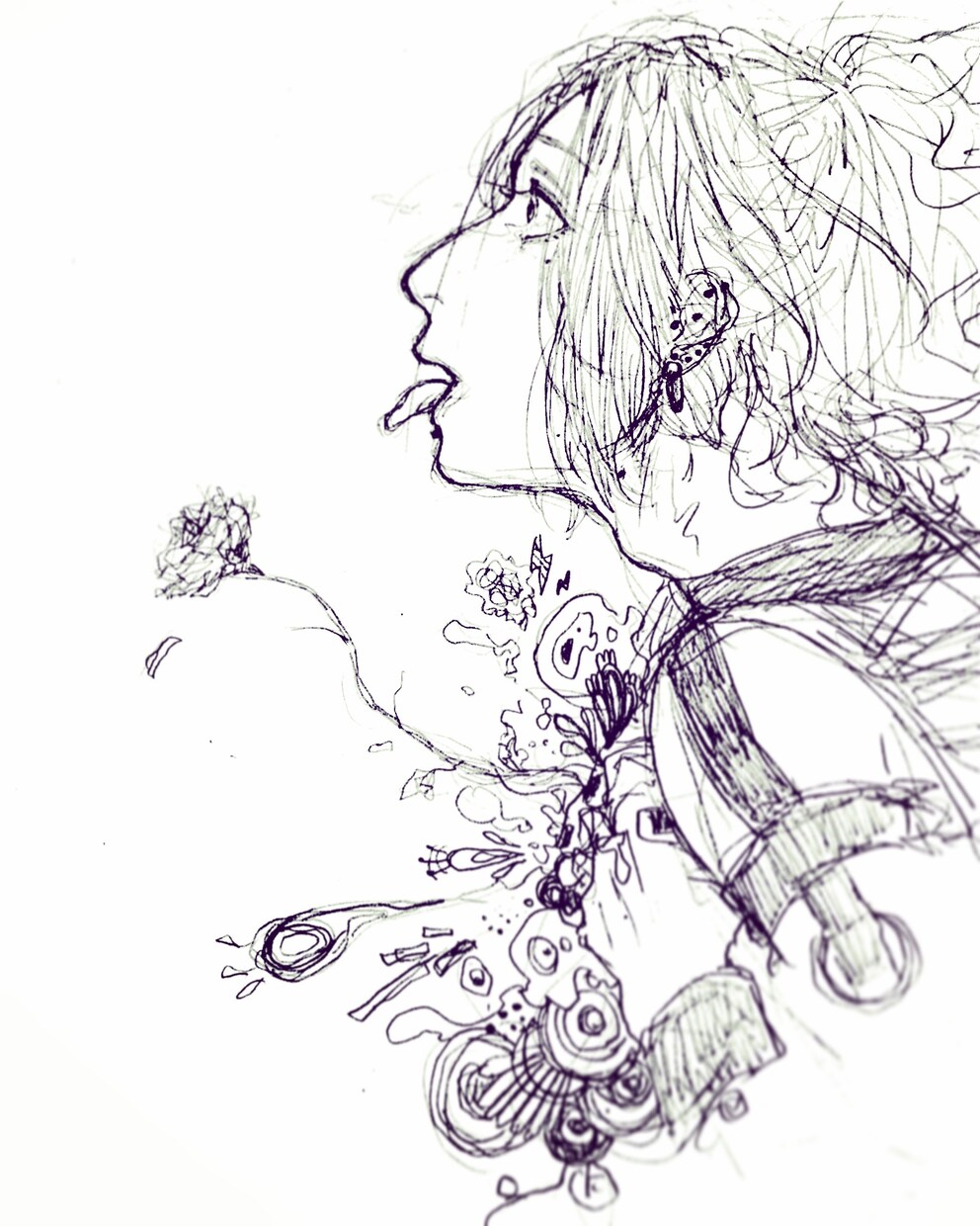CDジャケットイラスト【バンド/同人】制作します 今どきのメンヘラホイホイ風のアナログイラストが得意です イメージ7