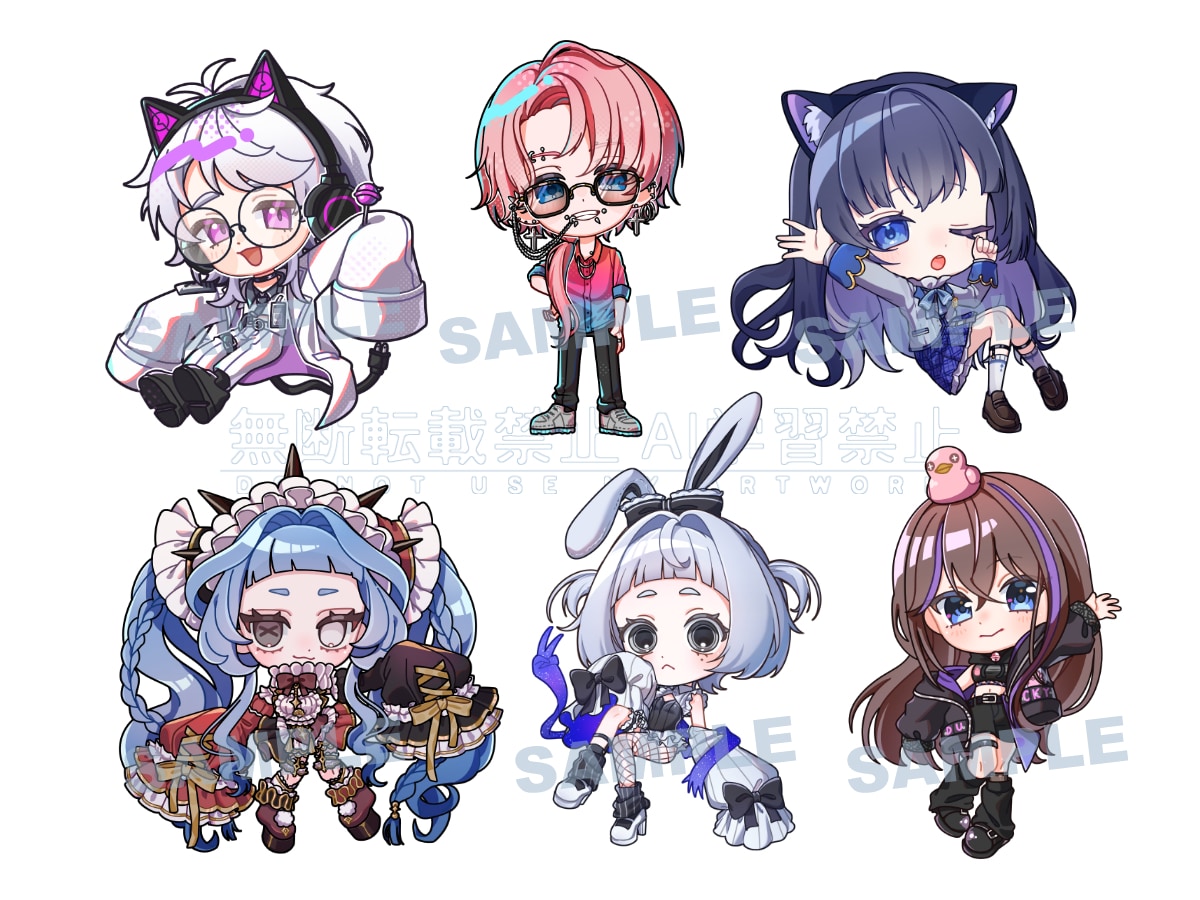 SD・ミニキャラ制作します 絵柄・等身選択可！グッズや配信などに使えるミニキャラです！ イメージ6