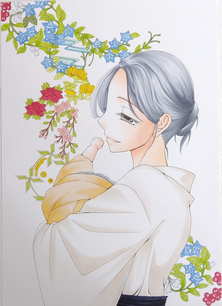 アナログでカラーイラストを描きます 時には手描きの温かさもいかがですか？ イメージ3