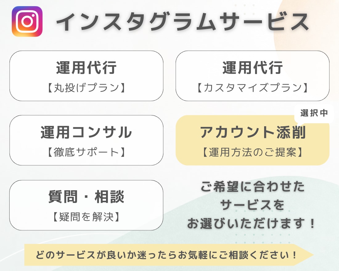 インスタアカウントを設計します インスタ運用ではアカウントの印象を整えることが必須です！ イメージ2