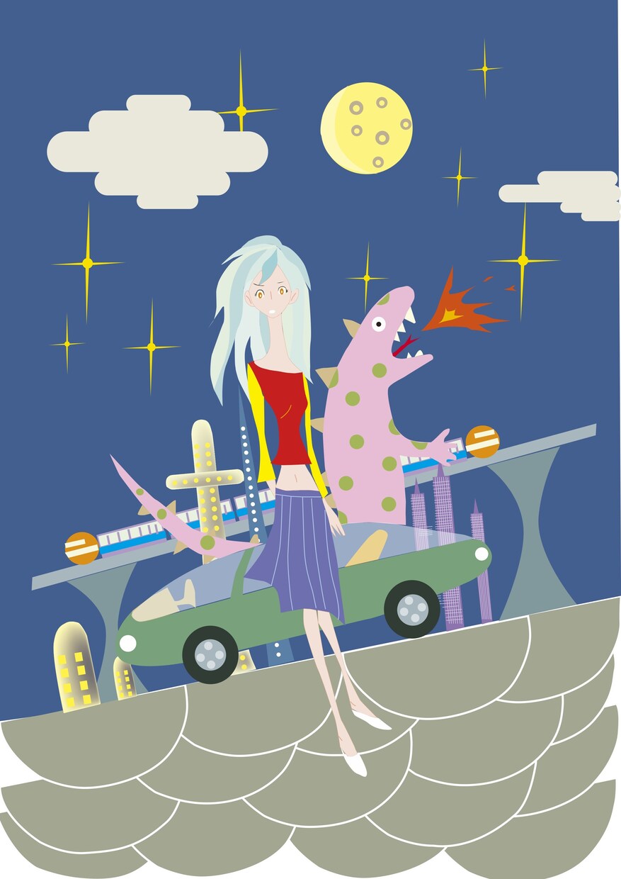 クールなイラストを制作します クールでキャッチーなイラストの制作 イメージ1
