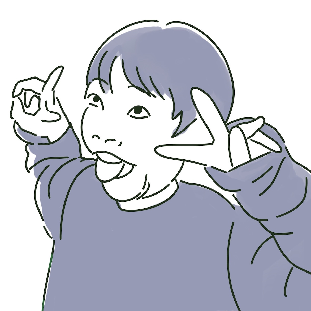 お写真をシンプルおしゃれな似顔絵風イラストにします 商用利用◎SNSや動画配信に！自分だけのオリジナルアイコン♡ イメージ8