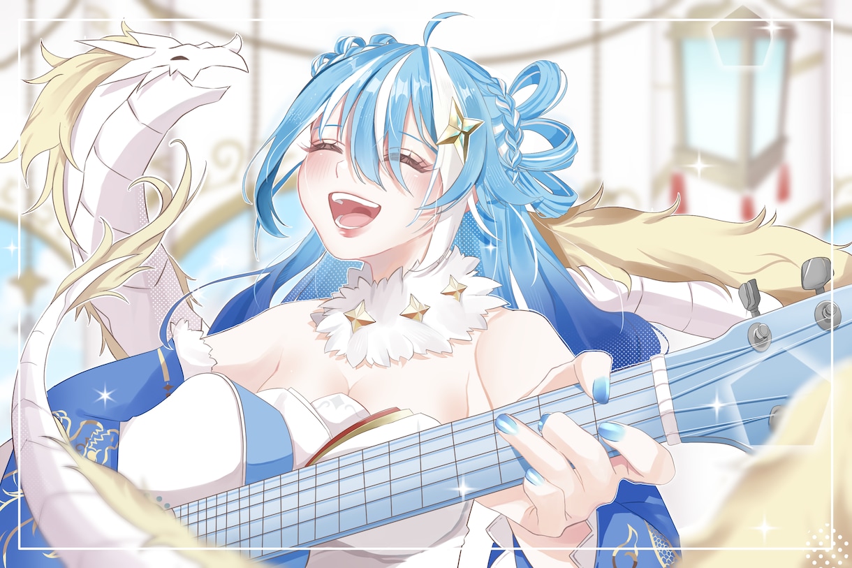 キラキラ可愛いイラストを描きます キャラのストーリーや動きを大切にしています！ イメージ1