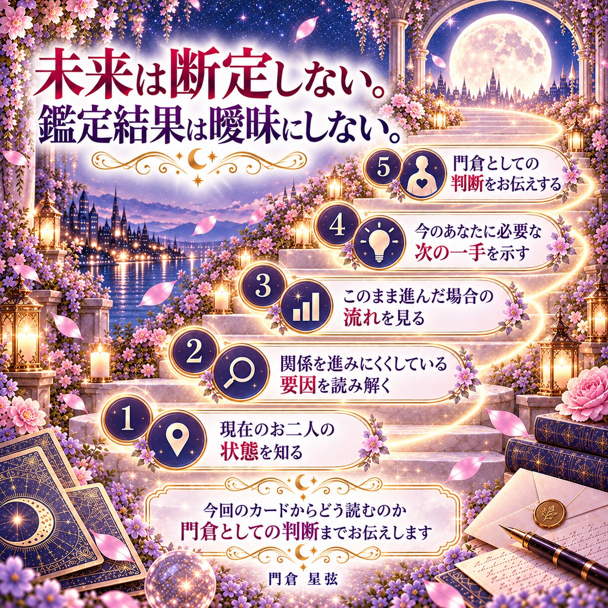 あの人の本音と二人の今後を総合鑑定します 気持ち・停滞の理由・今後の流れ・次の一手まで読み解きます イメージ4