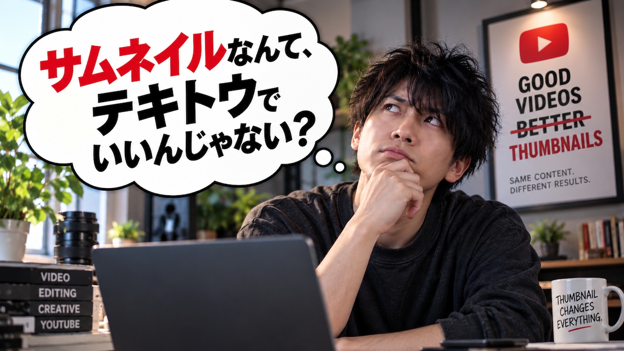 動画の内容がひと目で伝わるサムネイルを制作します 素材整理から文字組みまで、公開できる一枚に仕上げます イメージ1