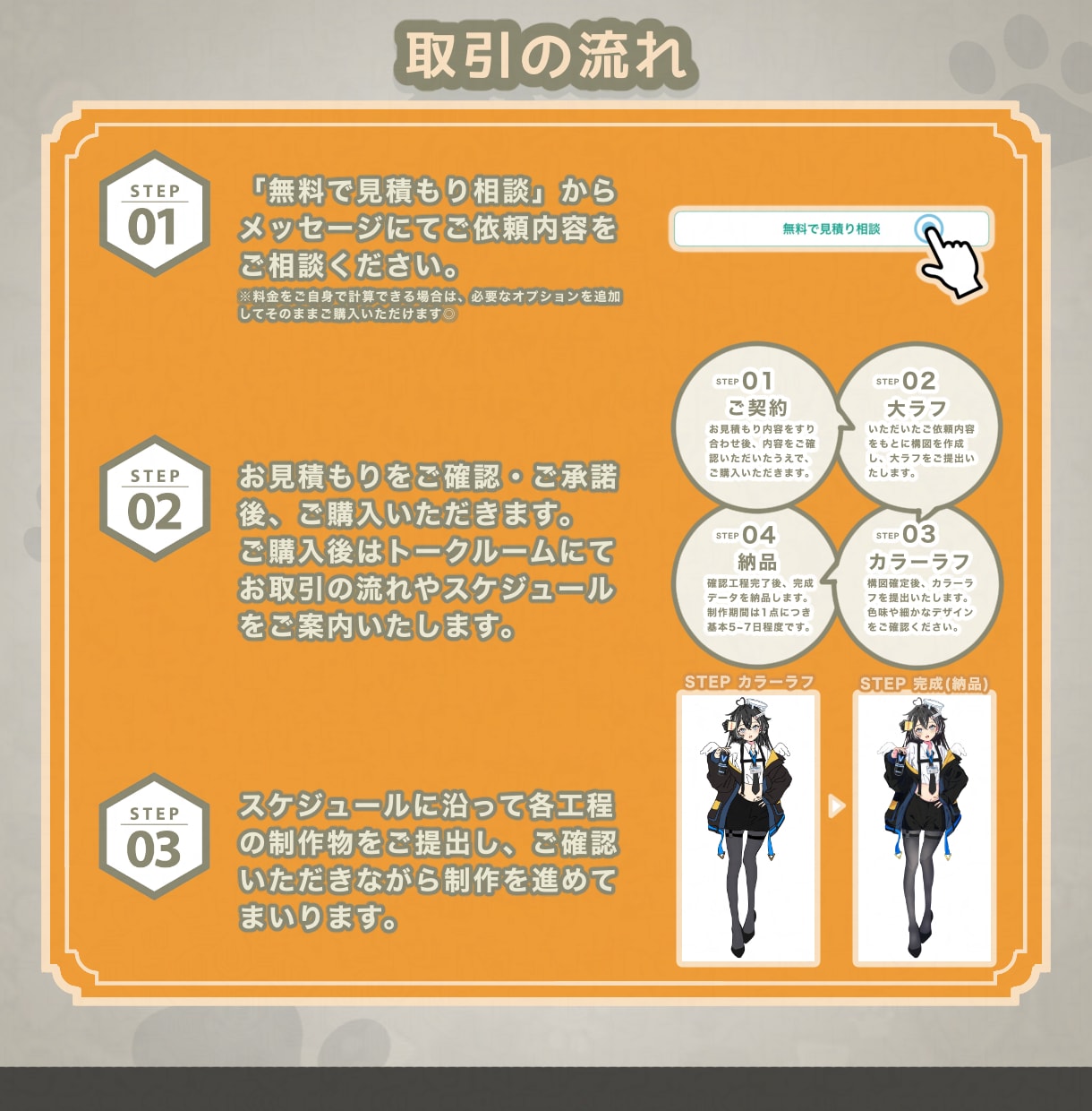 最短3~7日納品！可愛い等身イラストを制作します ★立ち絵/配信/TRPG/SNS/アイコン/フラスタ/グッズ イメージ4