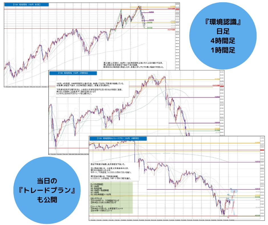 FX相場分析・トレードポイントを毎日配信します 環境認識、エントリー、決済　正しいトレード感覚を知って下さい イメージ2