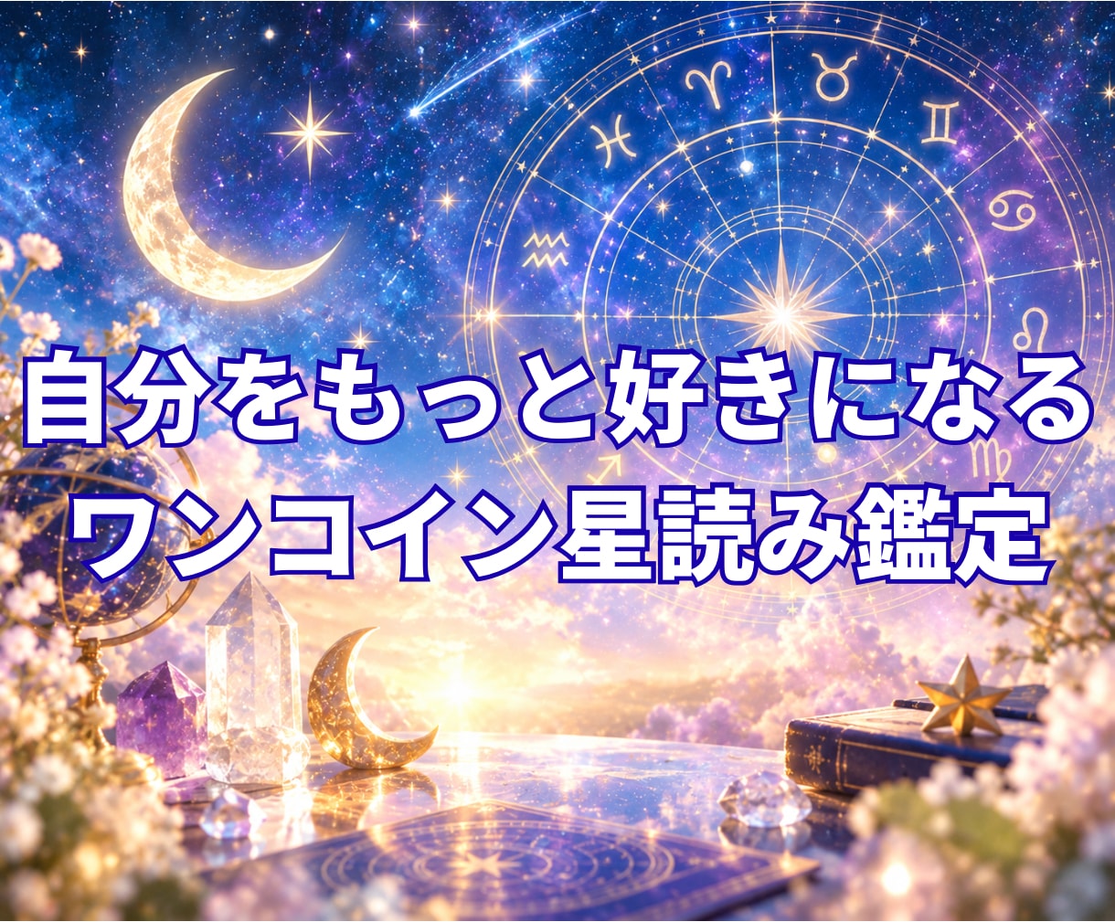 自分をもっと好きになるワンコイン星読み鑑定します 初めての方限定のサービスになります☆お気軽にどうぞ イメージ1
