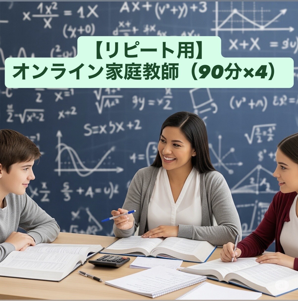 オンライン家庭教師・数学の疑問を解消します 少しでも数学を好きになってもらえるよう全力でサポートします！ イメージ1