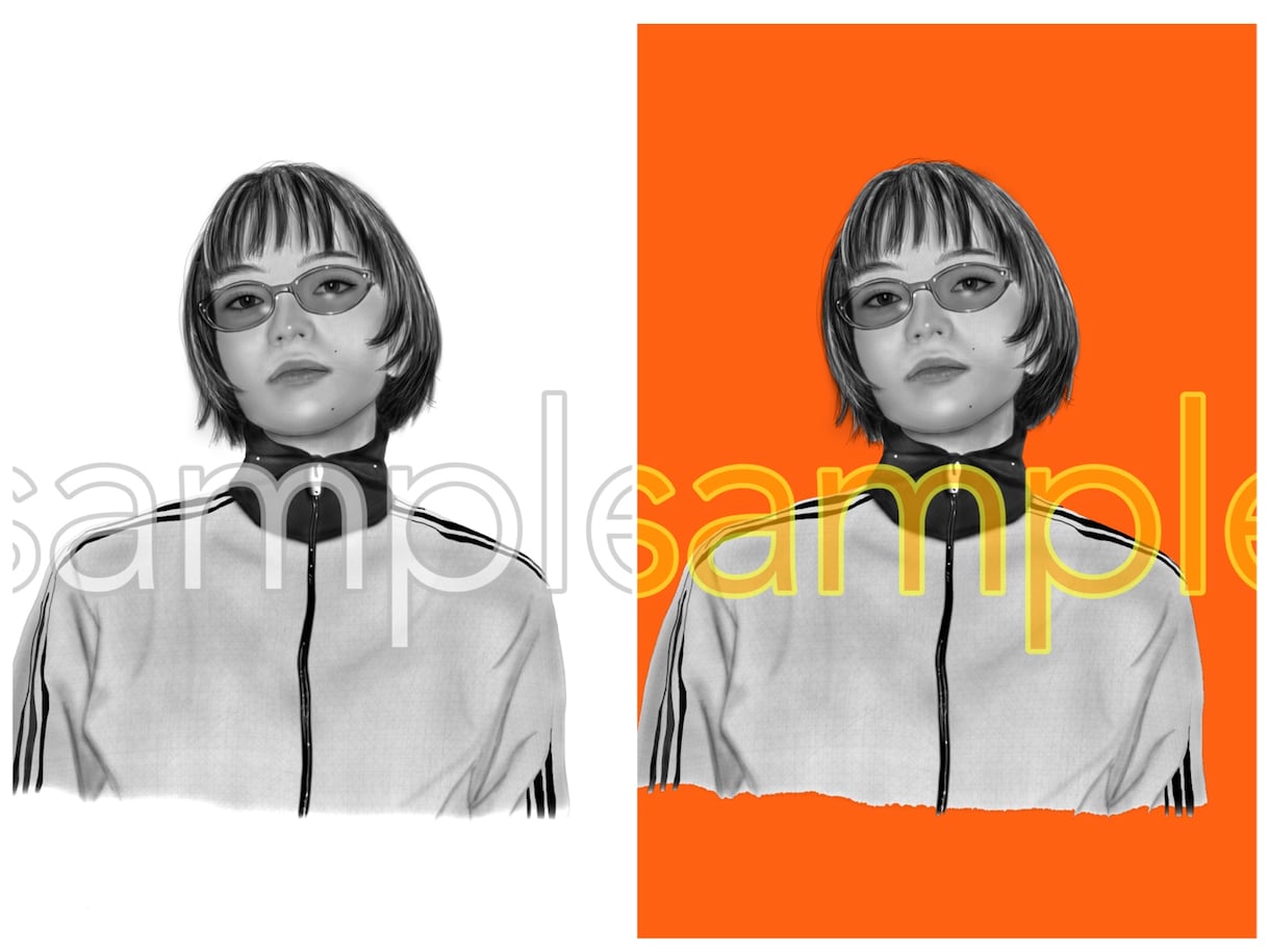 ハッピーなSNSアイコン似顔絵お届けします 鉛筆画風のリアルな似顔絵お任せください！ イメージ2