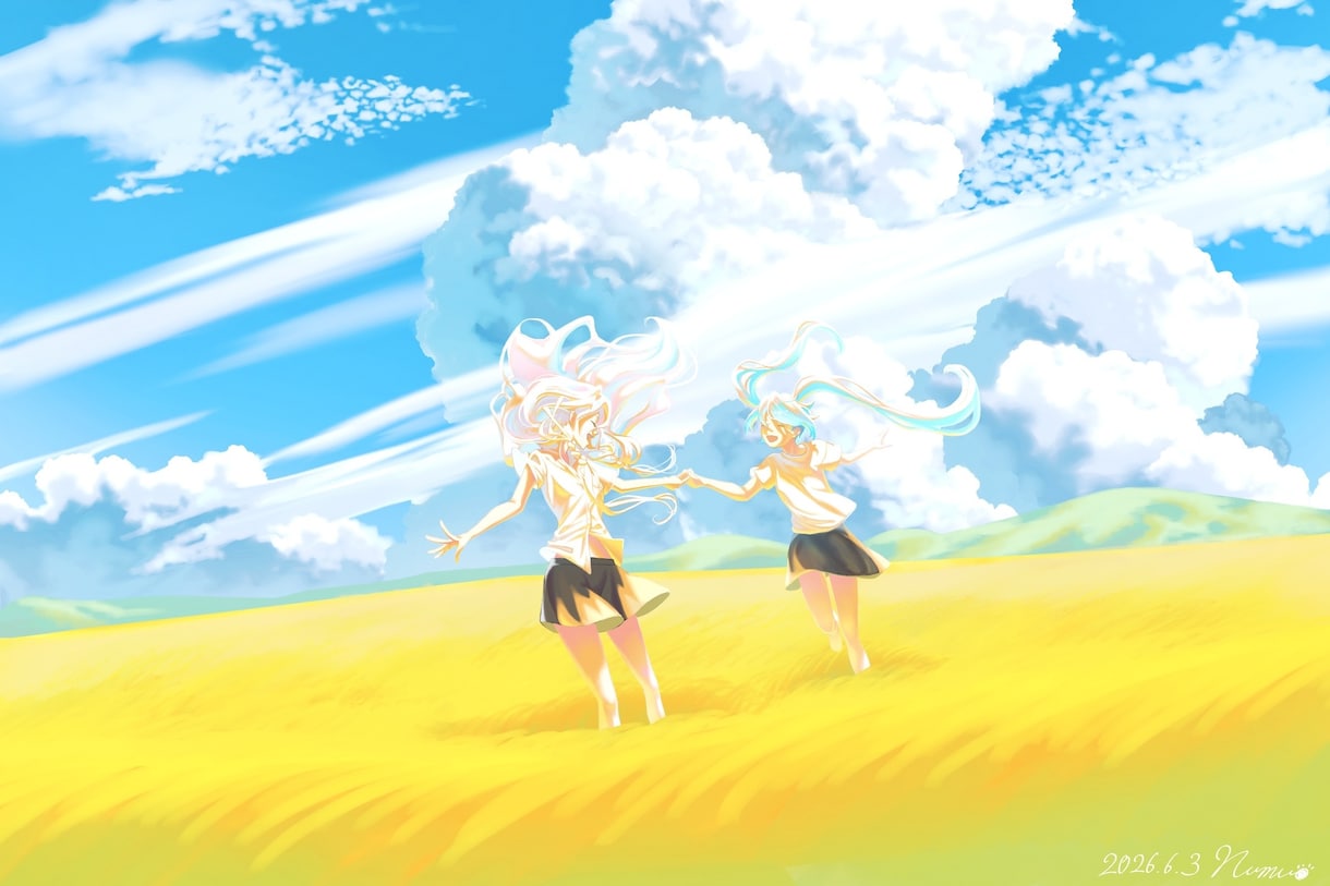 歌ってみた･MVに！サムネイルイラスト描きます 期間限定：背景あり一枚絵が5,000円！初心者様も大歓迎！ イメージ2