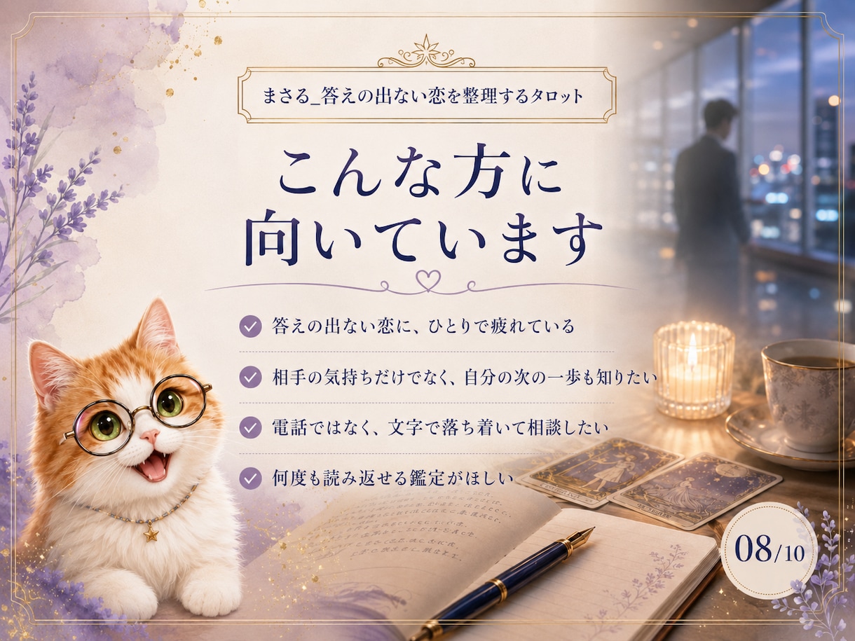 職場の無口な彼の気持ちをタロットで読み解きます 誰にも話せない片思いを、文章で丁寧に整理します イメージ8