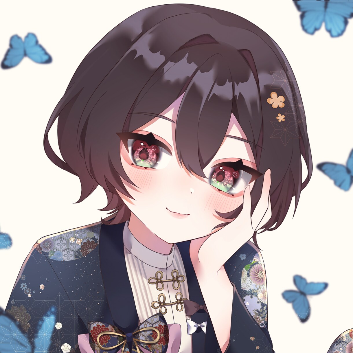 綺麗なあなただけのオリジナルアイコン描きます 宝石のような目が得意です。！綺麗なイラストを仕上げます。 イメージ1