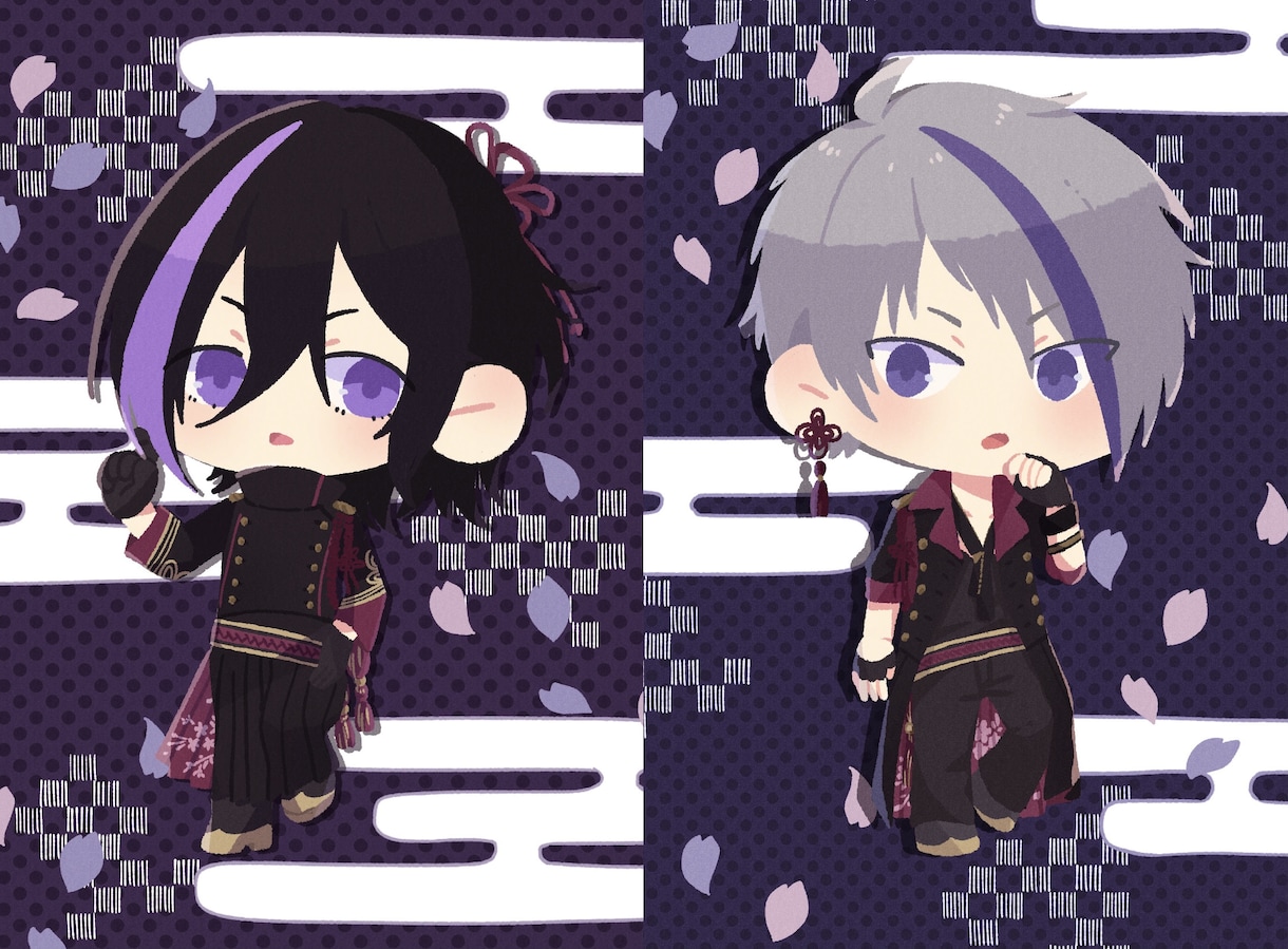 線画なしのかわいいミニキャラお描きします 線画なしのかわいいミニキャラです イメージ1