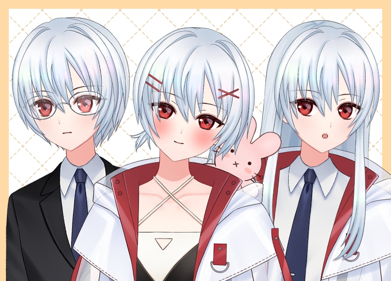 完成品のLive2D汎用モデルを販売します live2D汎用モデル　VTS&nizima LIVE対応 イメージ9