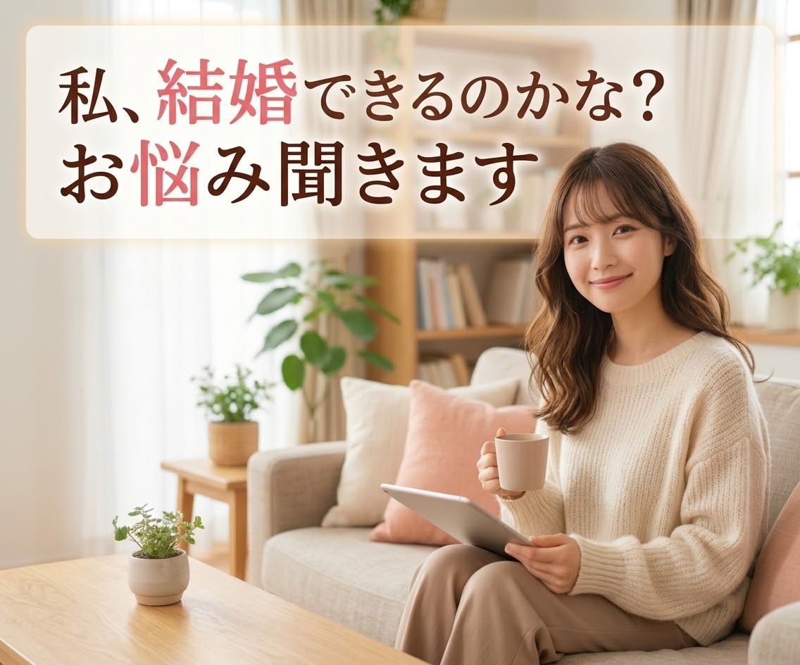 出会いから結婚への先が見えない不安ご相談にのります 婚活専門の心理カウンセラーが、優しく受け止めます。 イメージ1