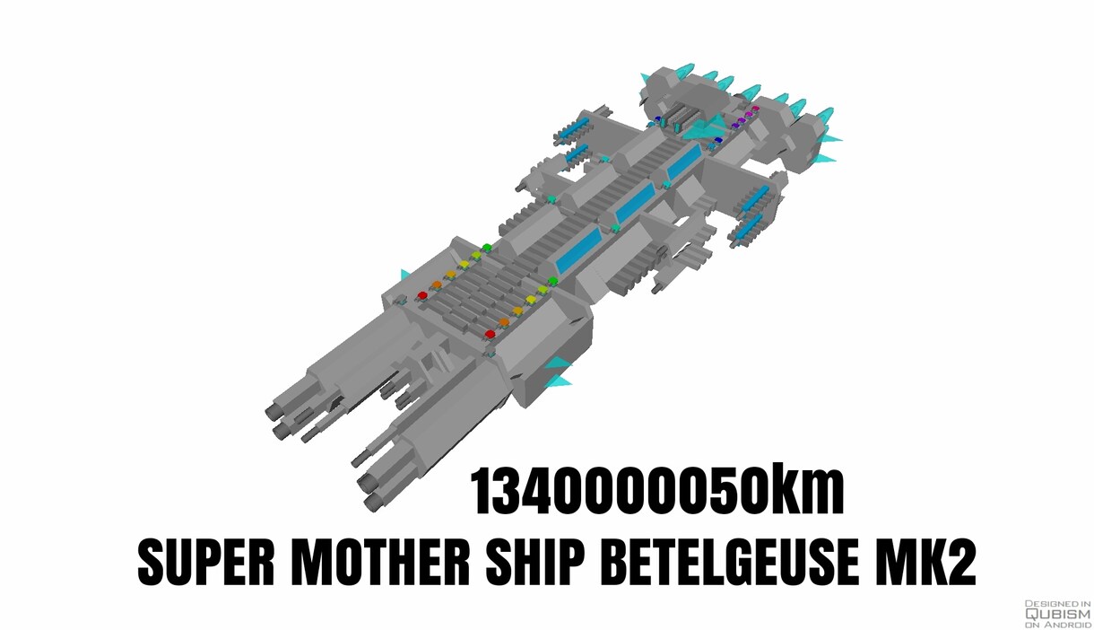宇宙船達を販売します QUBISM3Dで作成した宇宙戦艦達です。 イメージ1