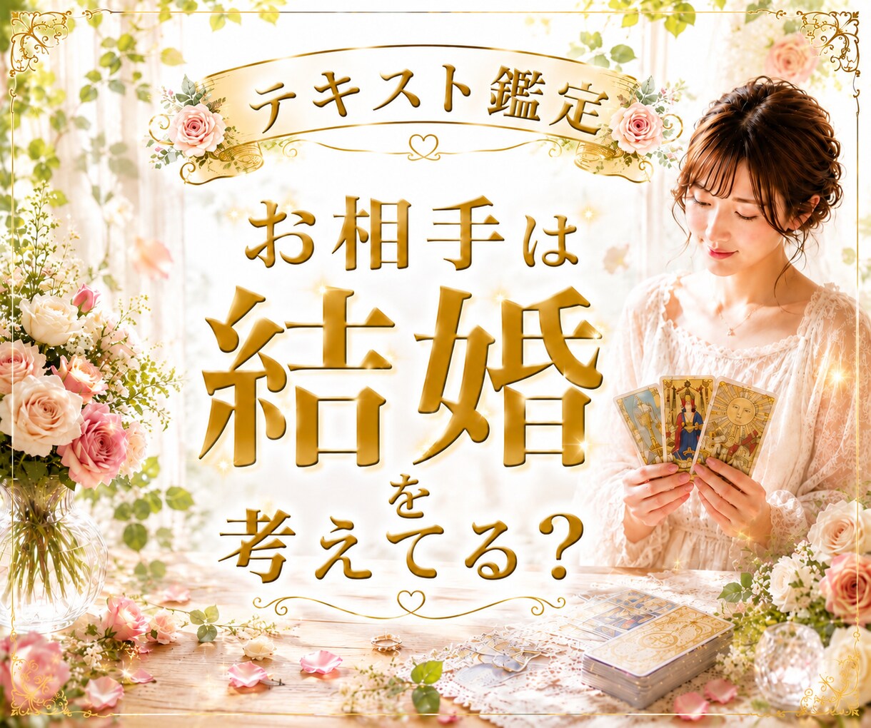 お相手は結婚を考えてる？本音と未来を鑑定します 婚約⭐︎同棲⭐︎タイミング⭐︎プロポーズ⭐︎相性⭐︎将来 イメージ1