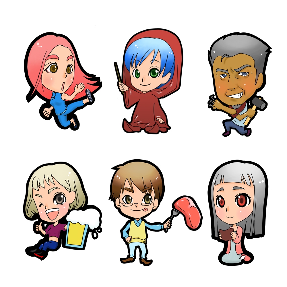 SNSやブログで使えるミニキャラを描きます デフォルメしたミニキャラと文字で分かりやすく イメージ2