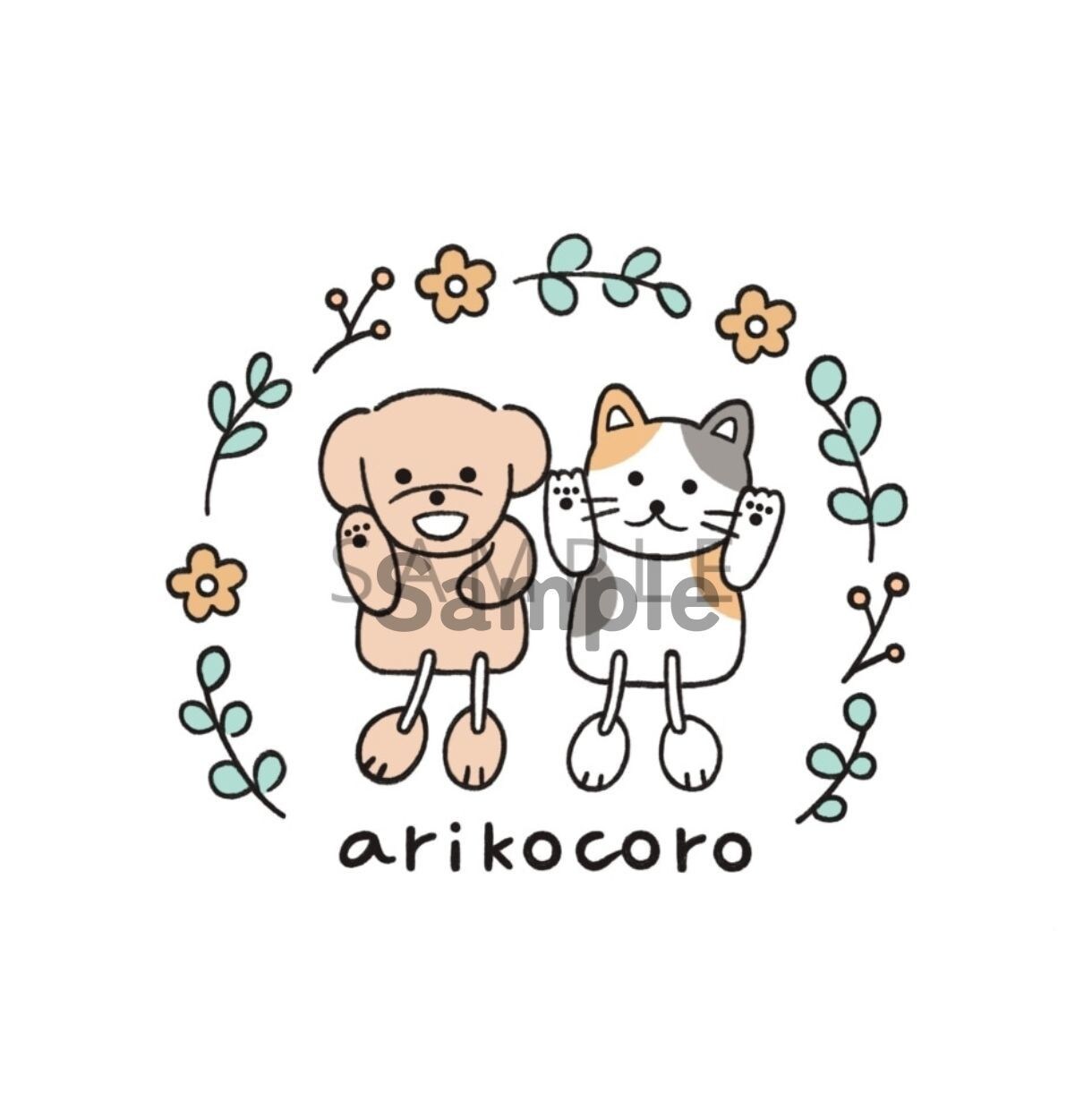 温かい人柄が伝わる手描きロゴ作成します ペット関連の会社様やサロンのお客様にもご好評です！ イメージ5