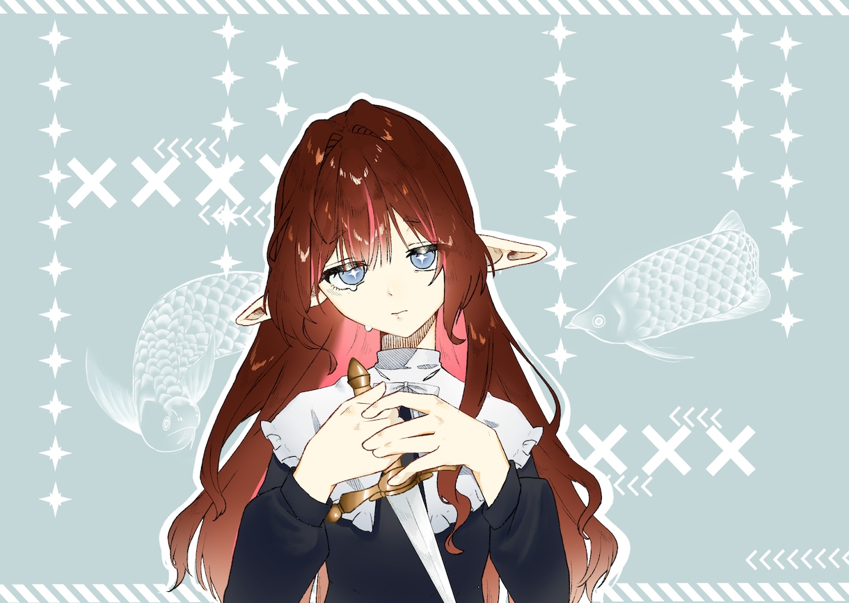 意向に合ったイラストを描きます 納期早めで可愛いダークなイラストを描きます！ イメージ1
