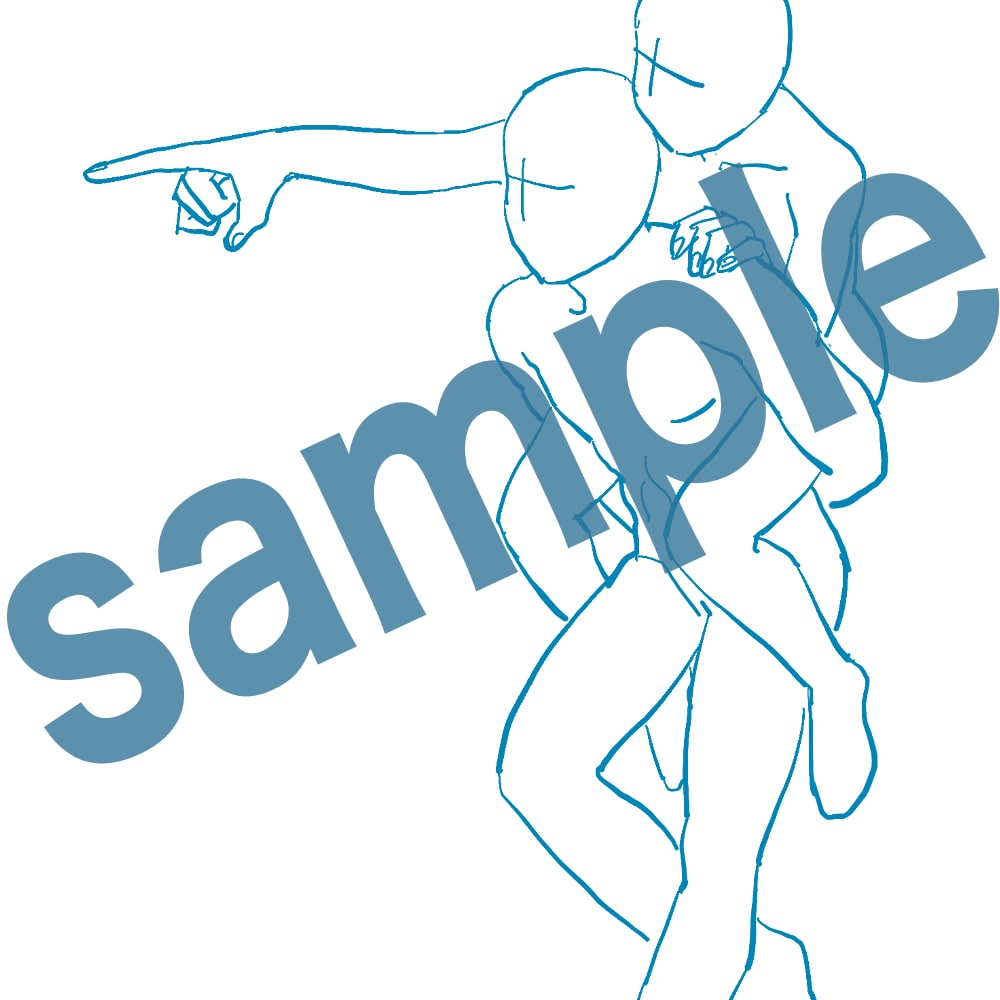 自然なポーズのご提案いたします 人物イラストの違和感を払拭しましょう！ イメージ3