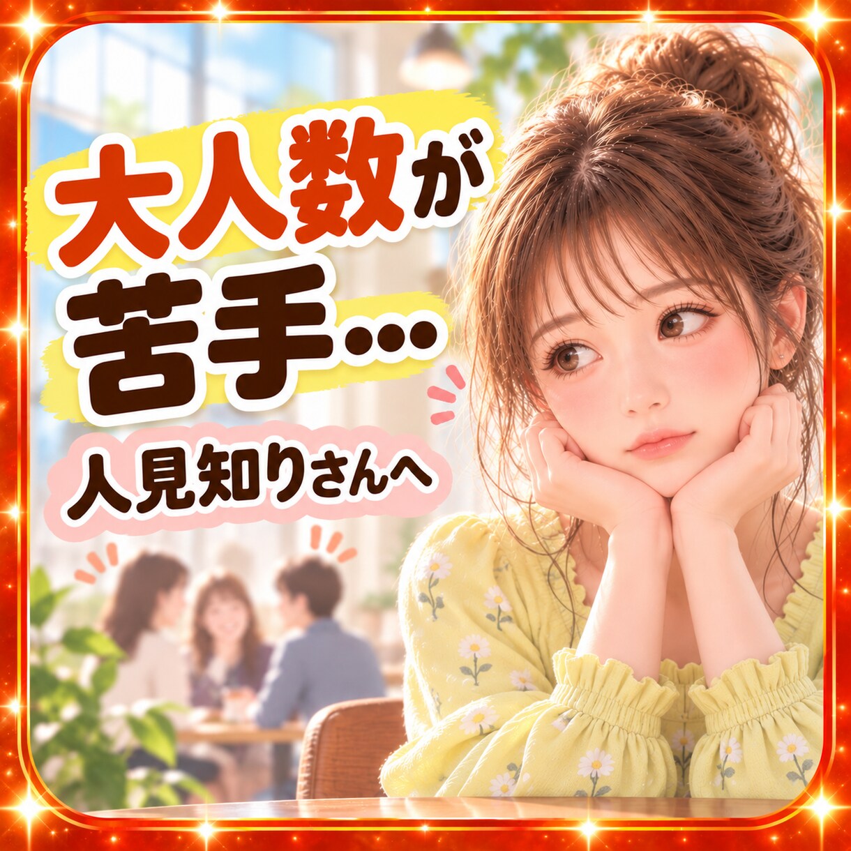 大人数が苦手…人見知りなあなたのお話お聴きします 初対面・集まり・人前が苦手☘一対一なら話せるあなたへ イメージ1