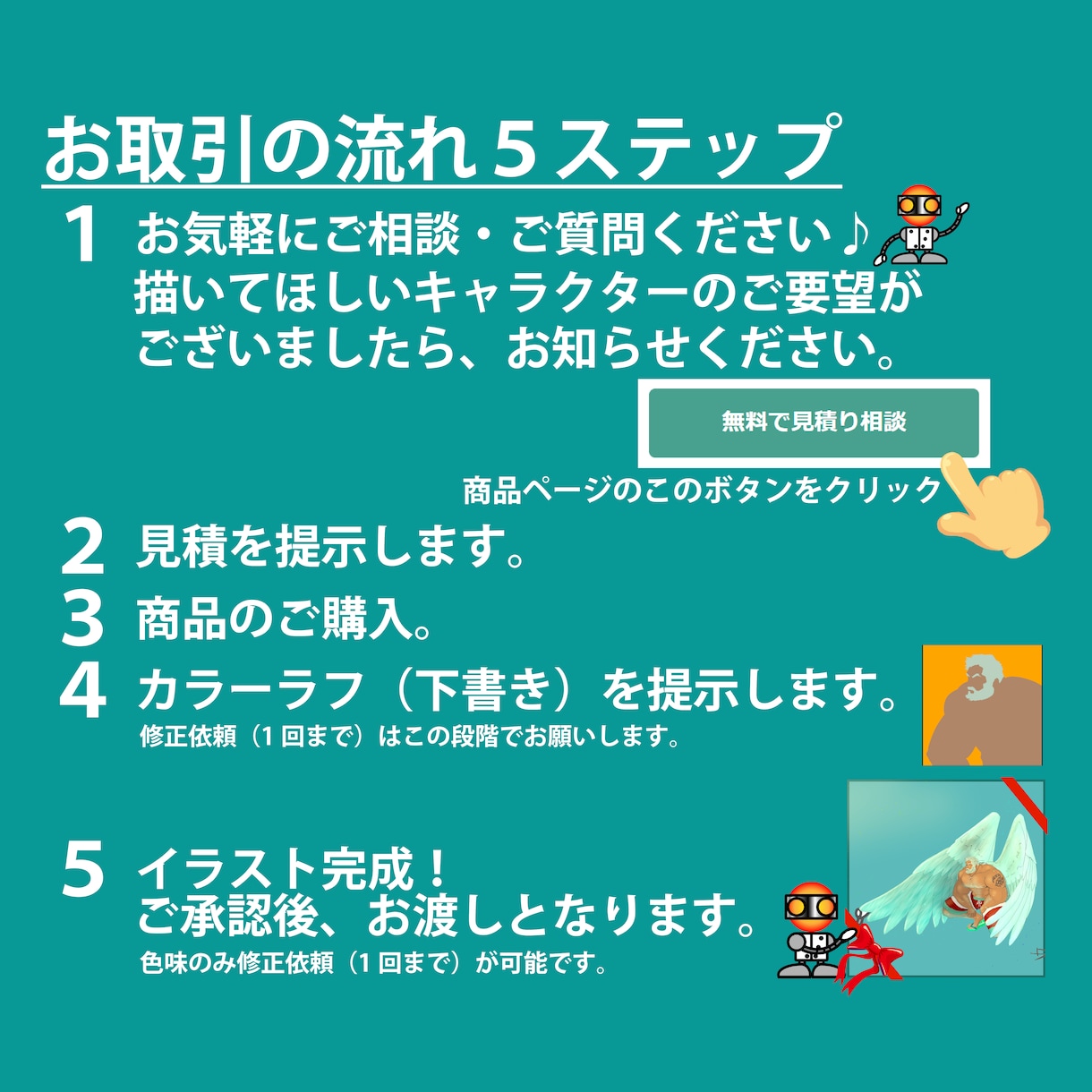 ORI-OZI【創作】あなただけのイケオジ描きます 背景透過だからご自身でアレンジ自由！背景依頼もご相談ください イメージ2