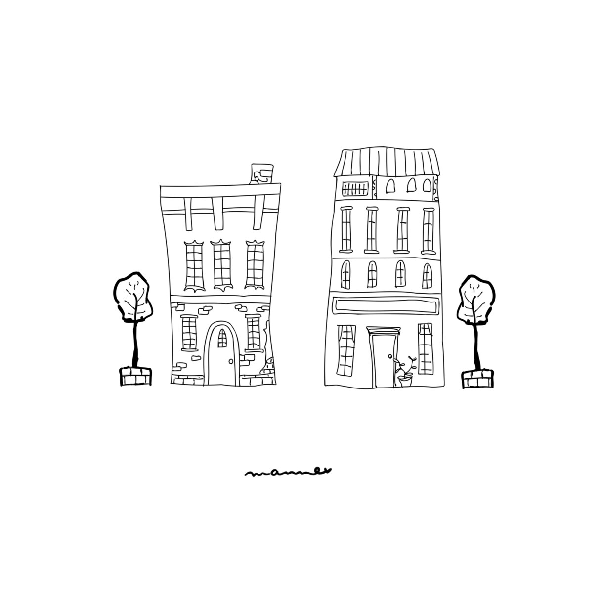 建物イラスト描きます おしゃれな線画アート、挿絵などにどうぞ イメージ9