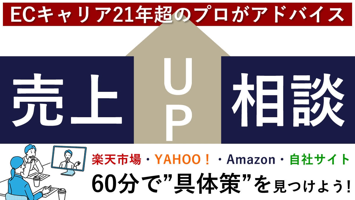 60分間～ECサイトの売上改善相談承ります ECキャリア20年超のプロがアドバイスいたします。 イメージ1