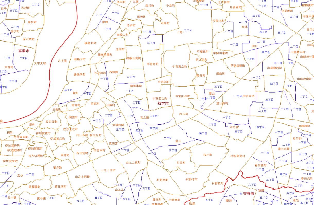 全国　県、市区郡、大字、字境界地図出来ます 全国県、市区郡、大字、字境界地図 イメージ3