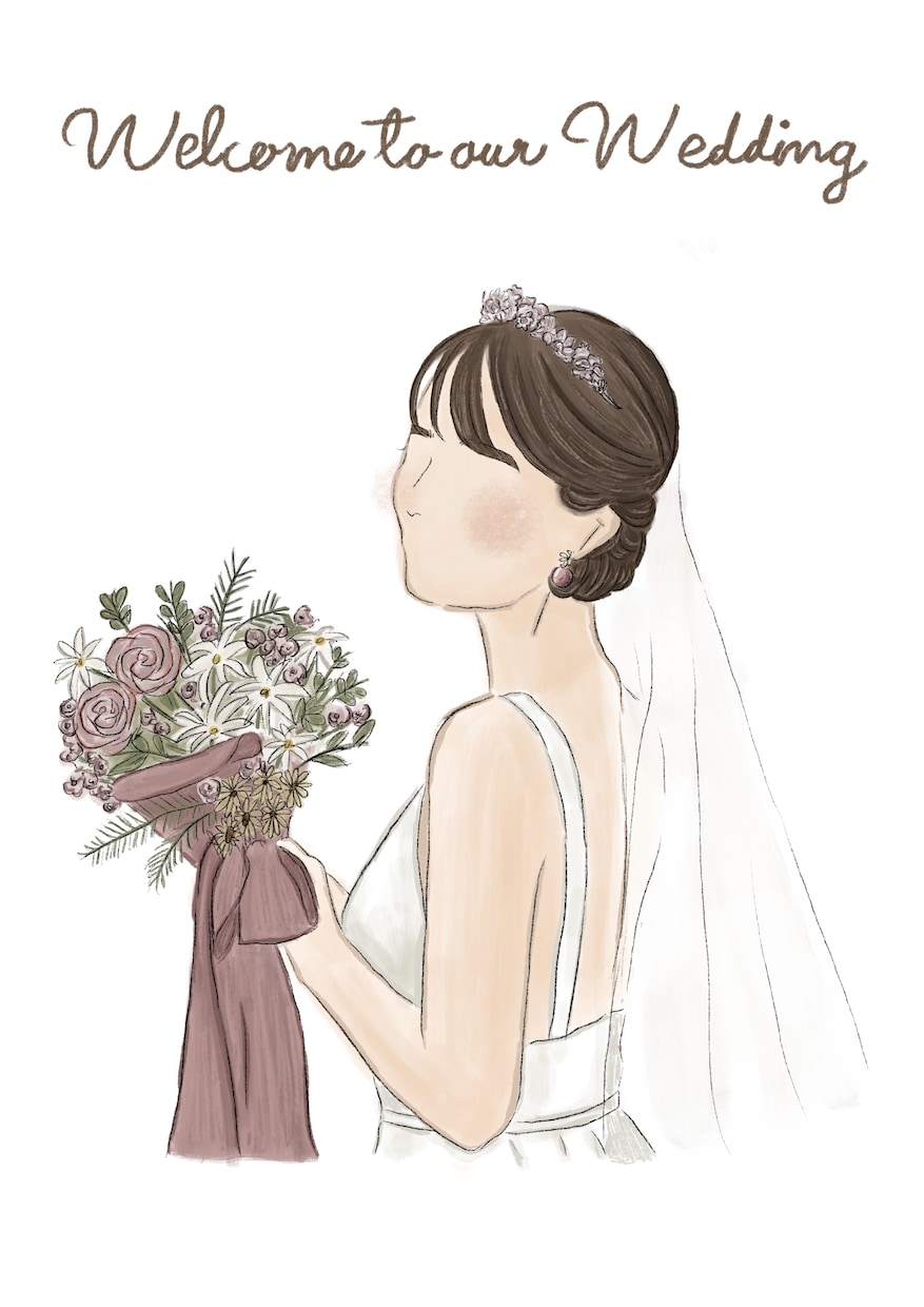 ふんわり可愛いウェルカムボードをお描きします Rcraftがお届けするふんわり可愛いイラスト イメージ2