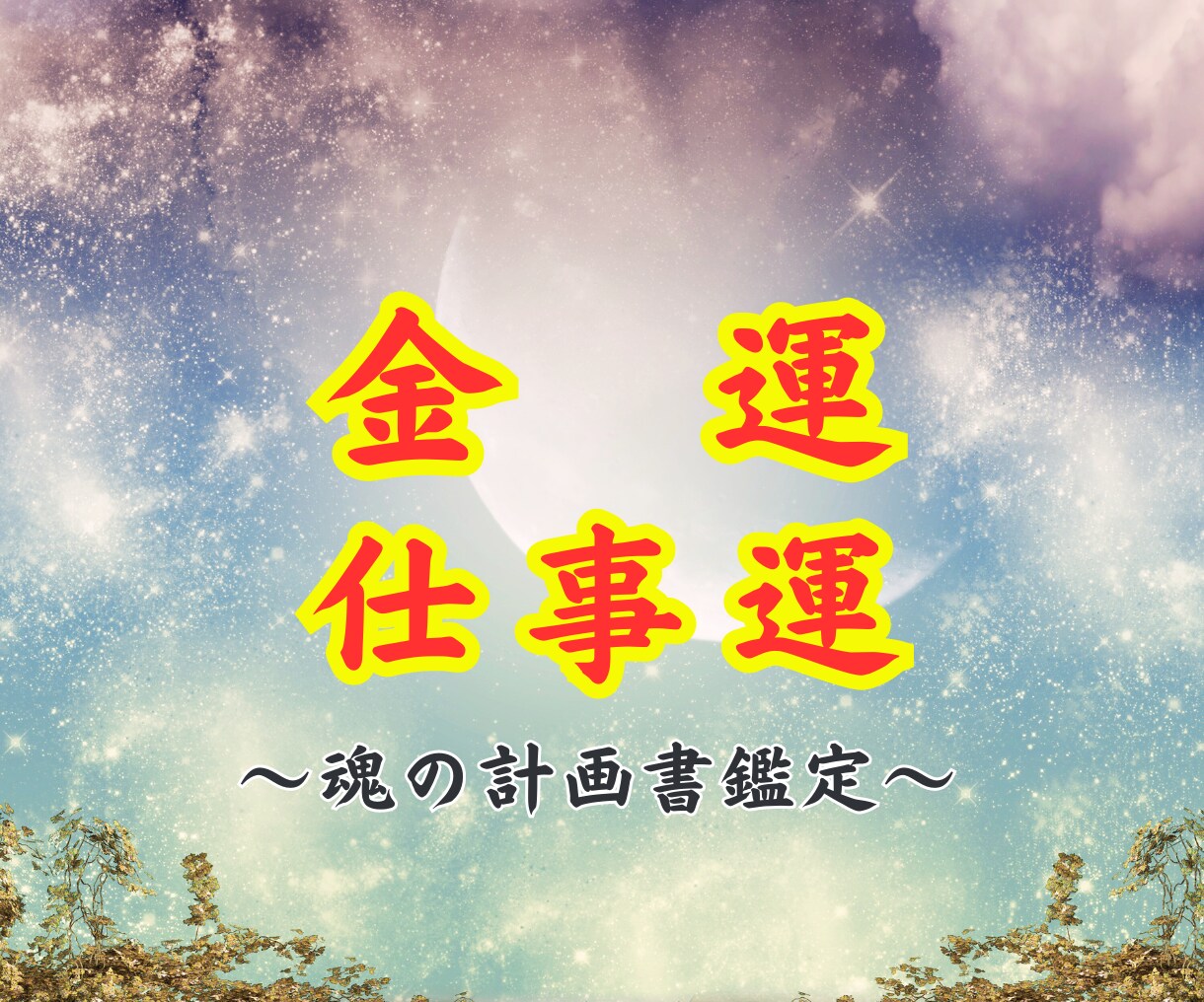 金運仕事運アップ✦魂の計画を思い出し人生設計します 詳細鑑定✦生まれ持ったあなたの性格を元にお悩み解決いたします イメージ1