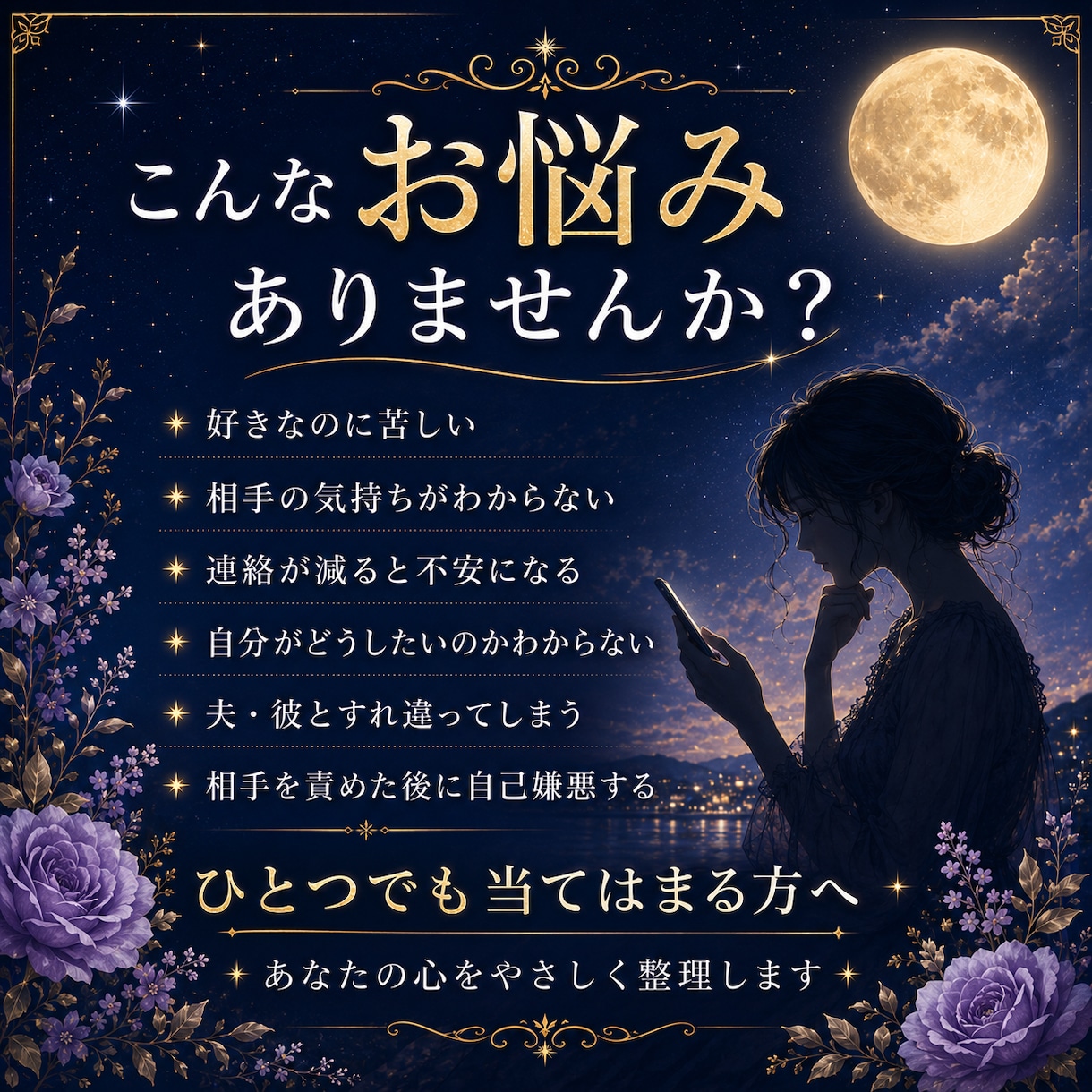 苦しい恋愛の原因と相性を鑑定しますます 算命学×6タイプで関係性を読み解きます イメージ2