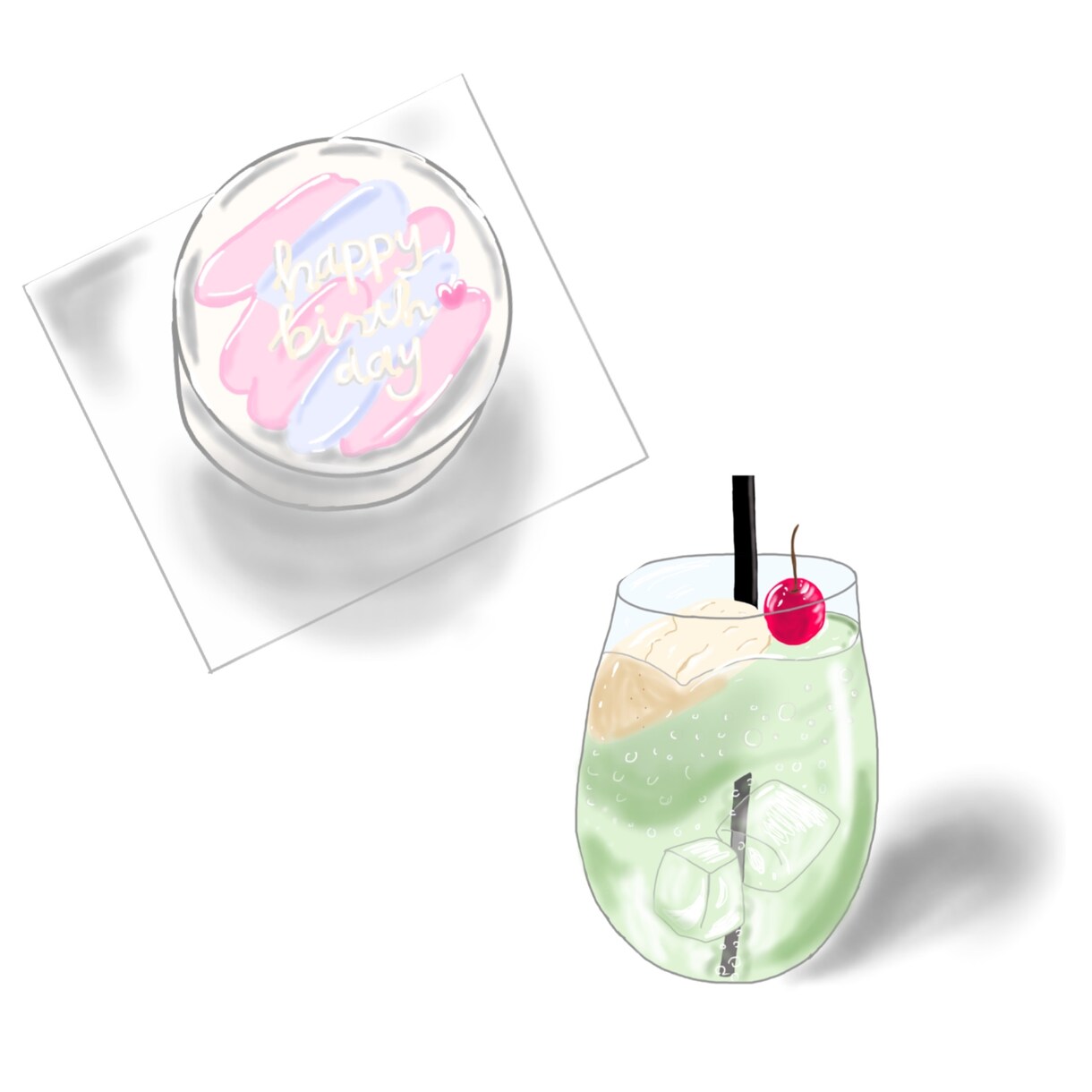 メニューや看板に使えるフードイラストお描きします 料理やスイーツの写真をおしゃれなイラストにします！ イメージ2