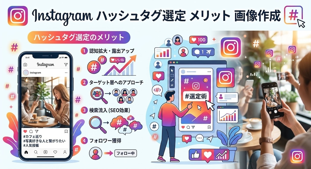 初期アカウント必見！インスタタグ30選調べます コピペで使える狙い目タグを厳選いたします。 イメージ2