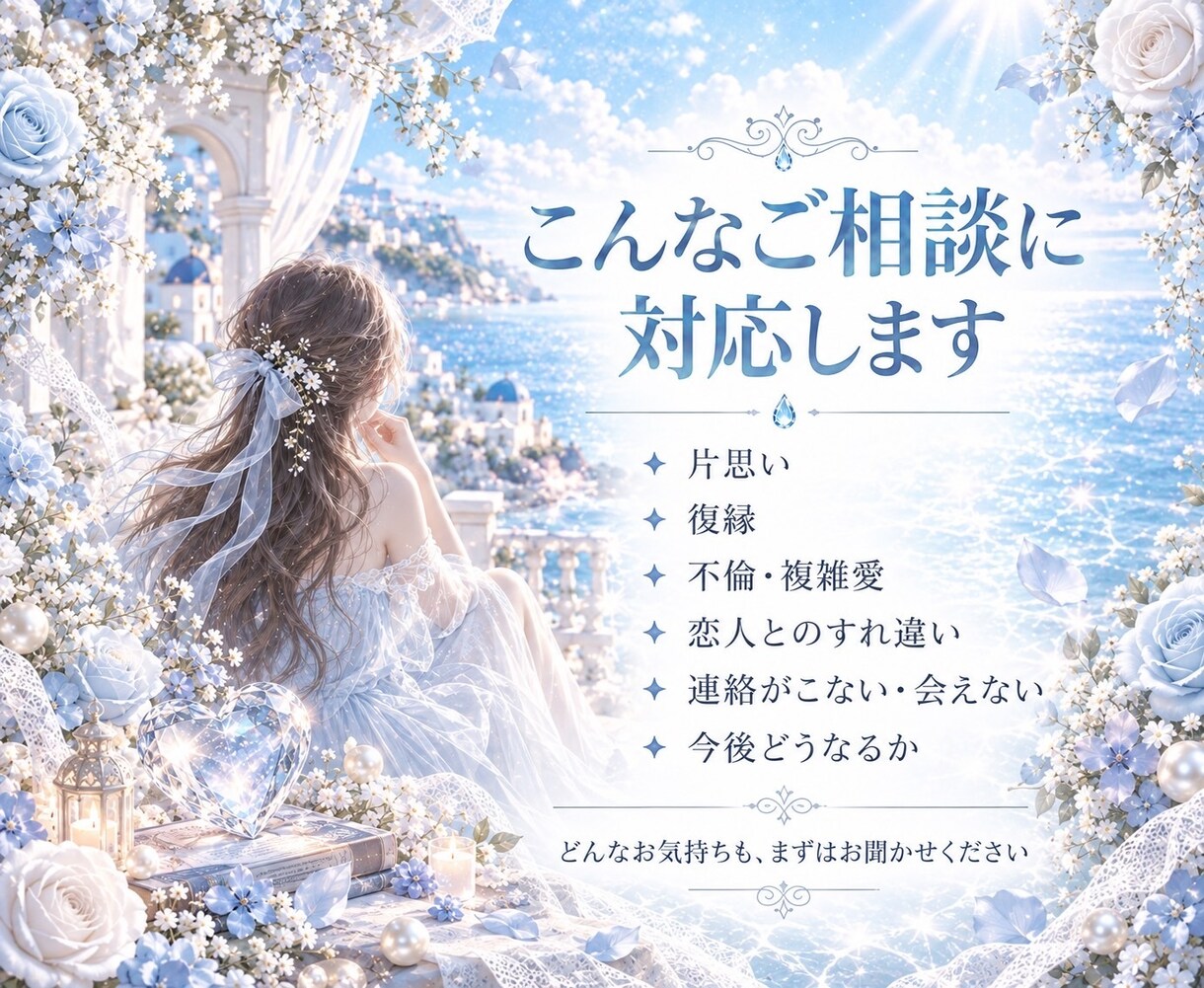 1000文字以上で丁寧に恋愛霊視鑑定します お相手の気持ち・二人の未来を深く読み解きます イメージ4
