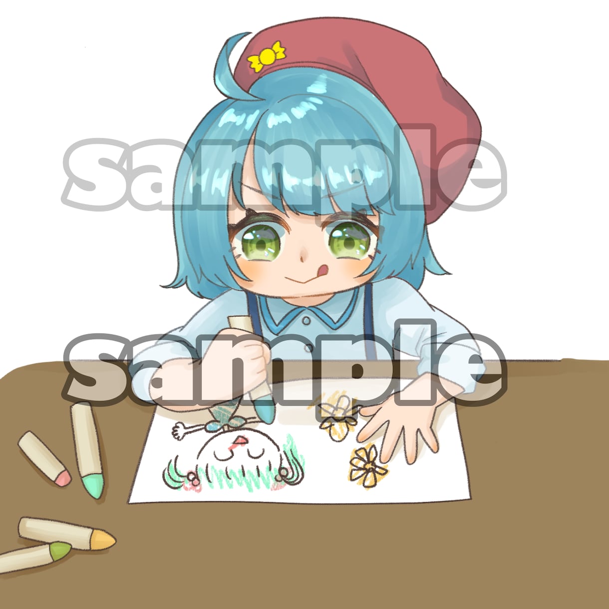 可愛くて目をひくようなイラスト描きます Vtuber、ゲーム実況者、配信者の顔となる立ち絵に！ イメージ9