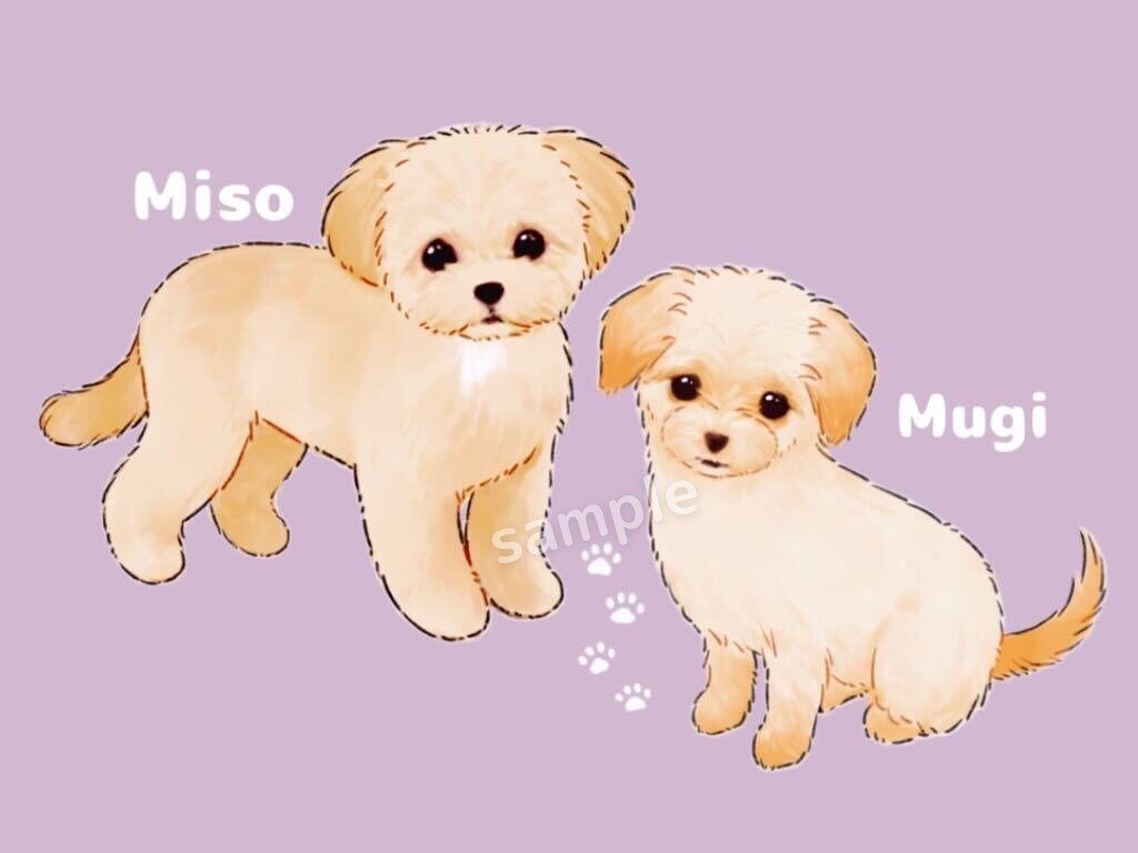 大切なペットとの思い出に★かわいい似顔絵描きます 温もりを感じるイラストご提供します♪Webメディア掲載歴有 イメージ5