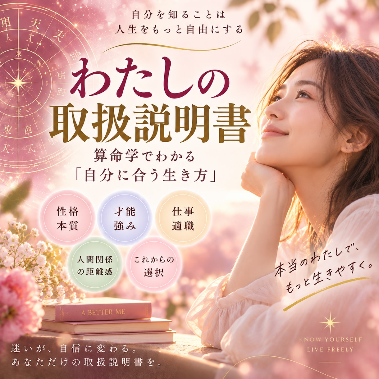 算命学で「わたしの取扱説明書」を作ります 性格・才能・仕事・人間関係｜自分に合う生き方を徹底分析 イメージ1