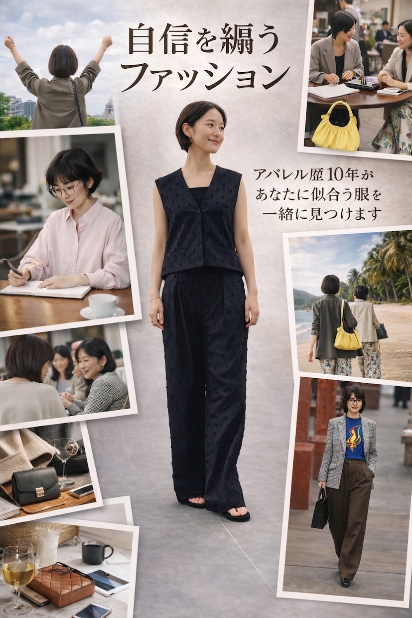 何着ても似合わん！テイスト迷子を抜け出す服選びます アパレル歴10年の私が誠心誠意、サポートさせていただきます！ イメージ1
