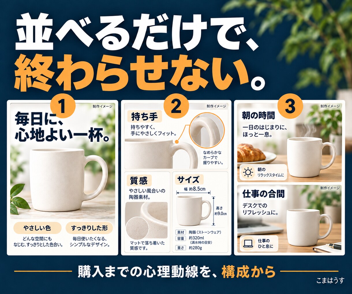 Amazon商品ページを分析・制作・掲載します 現状分析・改善提案から画像と文章の制作・掲載まで イメージ5