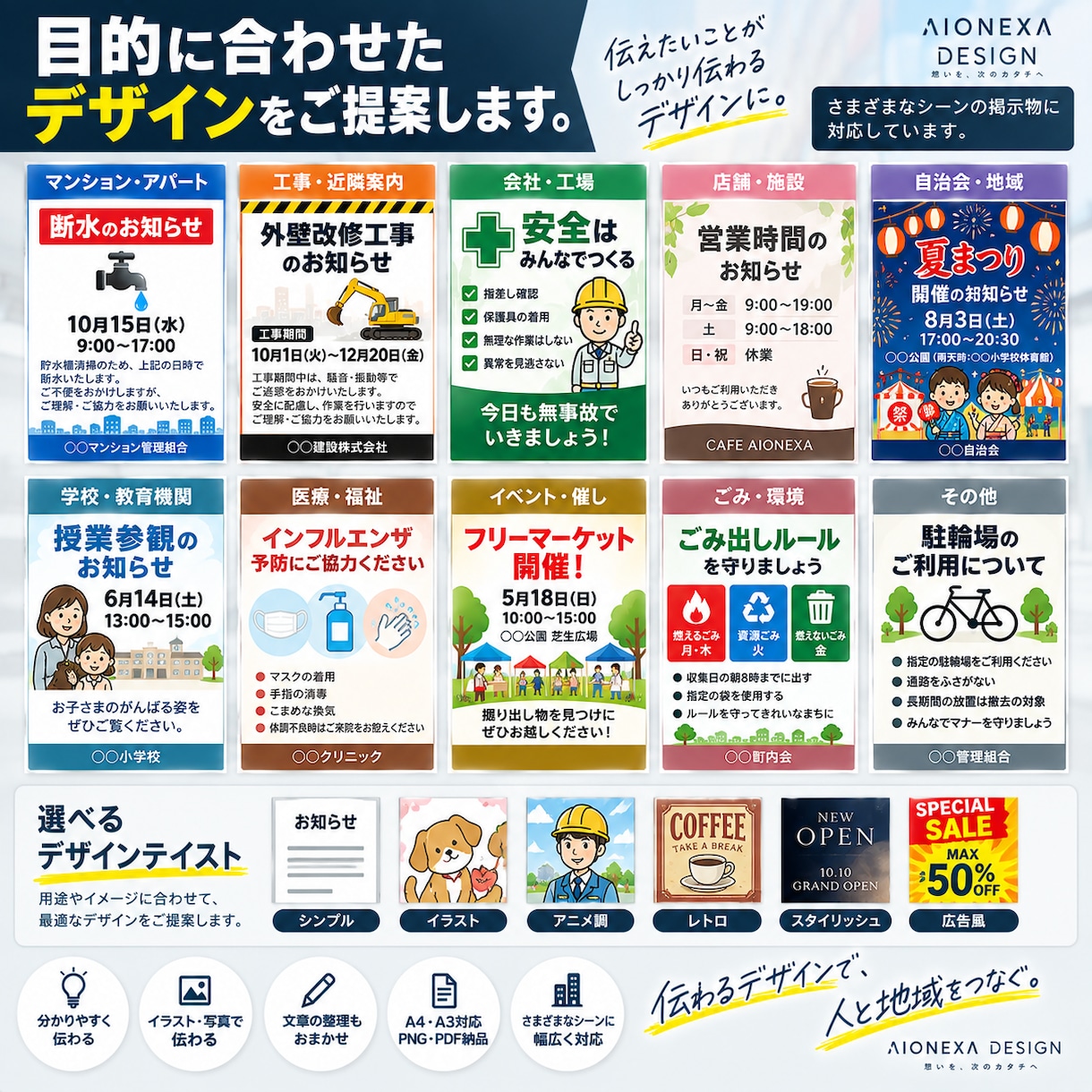 見てすぐ伝わる掲示物を制作します 忙しい人にもひと目で伝わるお知らせをデザインします イメージ6