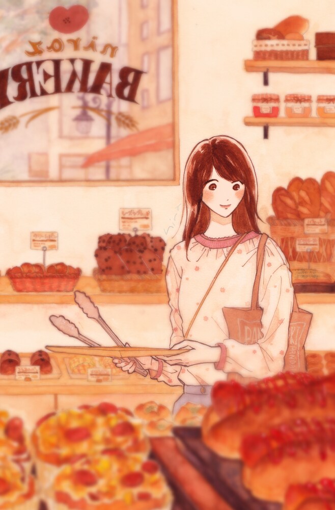 大人かわいい♡一枚絵の水彩イラストお描きします 商用利用OK／挿絵、観賞用、プレゼントに イメージ1