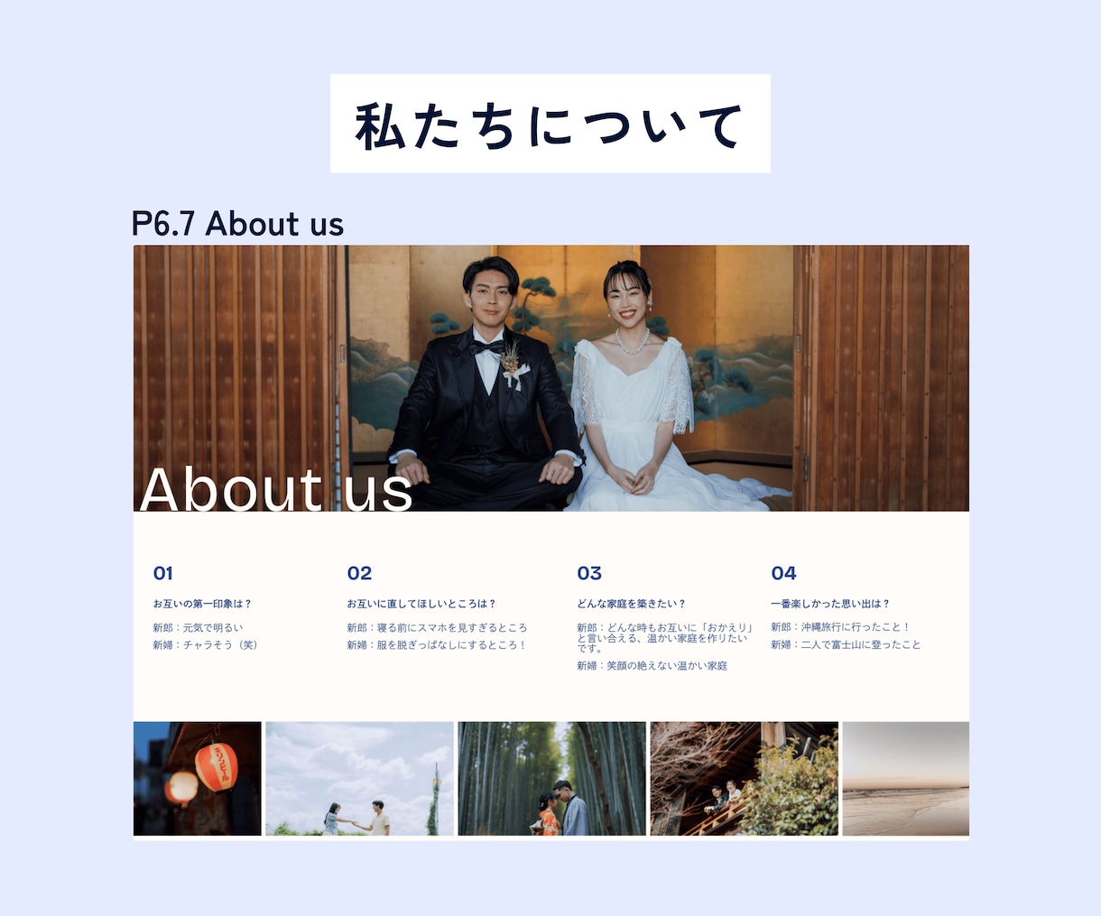 個性が欲しいあなたに！プロフィールブック作れます あなたのセンスが光る☆モダンなデザインで印象的な結婚式に イメージ7